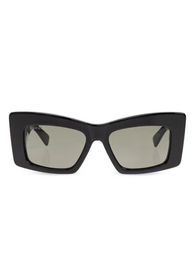 Gucci Squared Sunglasses In Black