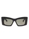 Gucci Squared Sunglasses In Black