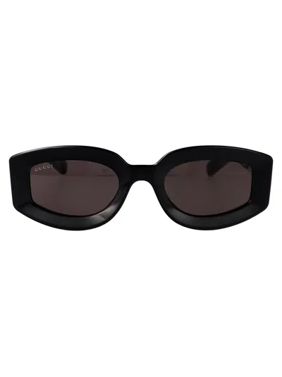 Gucci Gg1719s Sunglasses In Black-black-grey