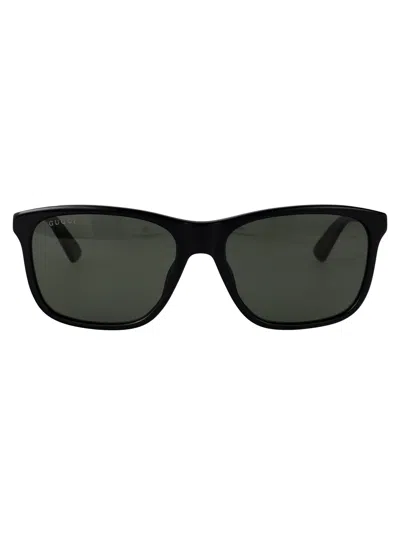 Gucci Squared Sunglasses Gg1819 S 001 In Black