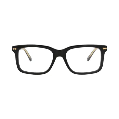 Pre-owned Gucci Square-frame Acetate Optical Frames 'black/transparent' | Men's Size Onesize