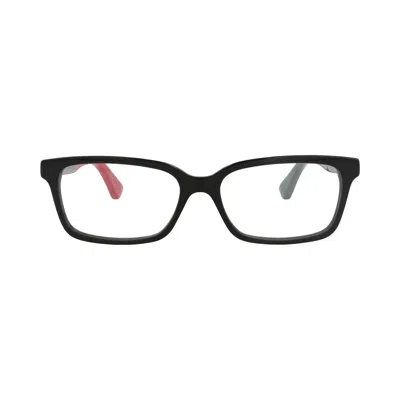 Pre-owned Gucci Square-frame Acetate Optical Frames 'black/transparent' | Women's Size Onesize