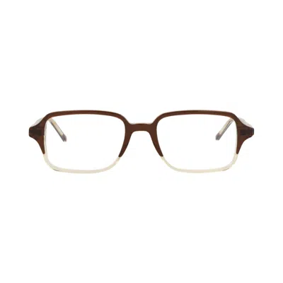 Pre-owned Gucci Square-frame Acetate Optical Frames 'brown/transparent' | Men's Size Onesize