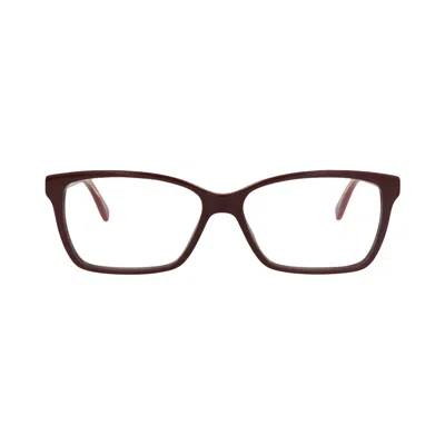 Pre-owned Gucci Square-frame Acetate Optical Frames 'burgundy/transparent' | Red | Women's Size Onesize