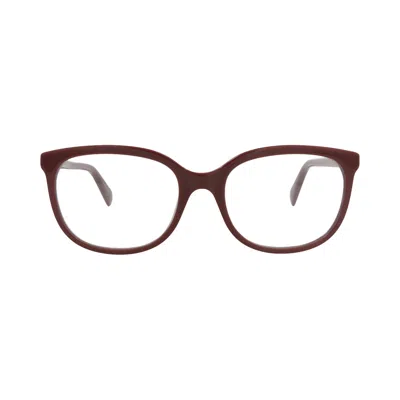 Pre-owned Gucci Square-frame Acetate Optical Frames 'burgundy/transparent' | Red | Women's Size Onesize