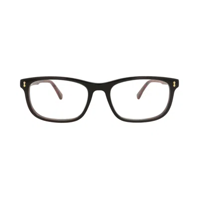 Pre-owned Gucci Square-frame Acetate Optical Frames 'green/brown' | Men's Size Onesize