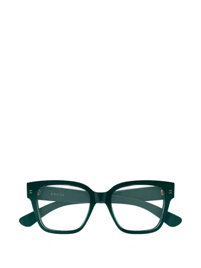 Gucci Square-frame Glasses In Green