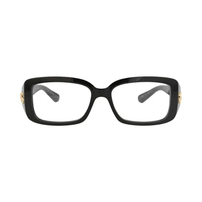 Pre-owned Gucci Square-frame Injection Optical Frames 'black/transparent' | Women's Size Onesize