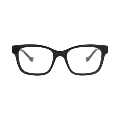 Pre-owned Gucci Square-frame Injection Optical Frames 'black/transparent' | Women's Size Onesize