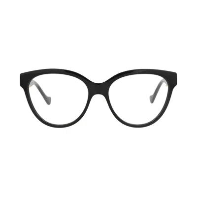 Pre-owned Gucci Square-frame Injection Optical Frames 'black/transparent' | Women's Size Onesize