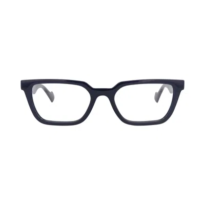 Pre-owned Gucci Square-frame Injection Optical Frames 'blue/transparent' | Men's Size Onesize