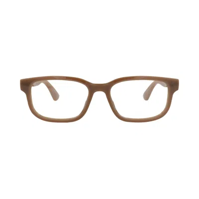 Pre-owned Gucci Square-frame Injection Optical Frames 'brown/transparent' | Men's Size Onesize
