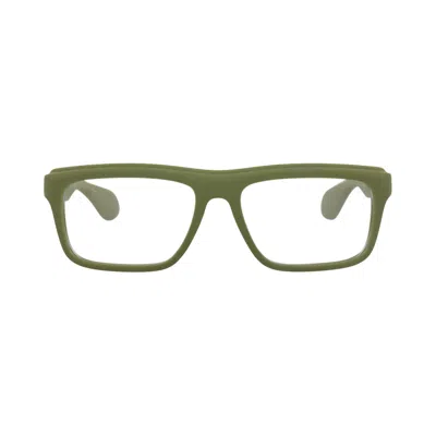 Pre-owned Gucci Square-frame Injection Optical Frames 'green/transparent' | Men's Size Onesize