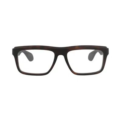 Pre-owned Gucci Square-frame Injection Optical Frames 'havana/transparent' | Brown | Men's Size Onesize