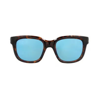 Pre-owned Gucci Square-frame Injection Sunglasses 'havana/blue' | Brown | Men's Size Onesize