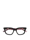 Gucci Square-frame Logo-plaque Glasses In Pattern