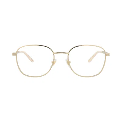Pre-owned Gucci Square-frame Metal Optical Frames 'gold/transparent' | Women's Size Onesize