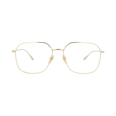 Pre-owned Gucci Square-frame Metal Optical Frames 'gold/transparent' | Women's Size Onesize
