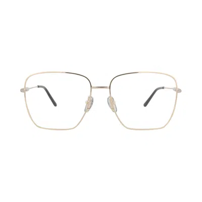 Pre-owned Gucci Square-frame Metal Optical Frames 'gold/transparent' | Women's Size Onesize