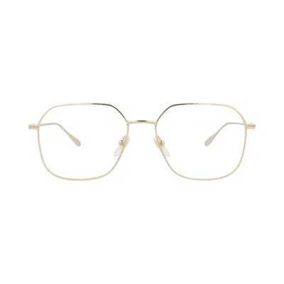 Pre-owned Gucci Square-frame Metal Optical Frames 'gold/transparent' | Women's Size Onesize