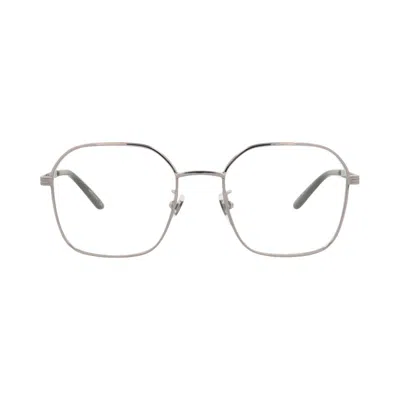 Pre-owned Gucci Square-frame Metal Optical Frames 'ruthenium/transparent' | Silver | Men's Size Onesize