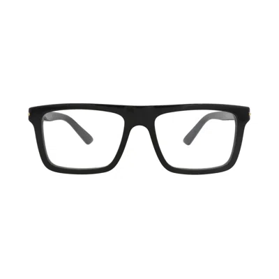 Pre-owned Gucci Square-frame Recycled Acetate Optical Frames 'black/transparent' | Men's Size Onesize