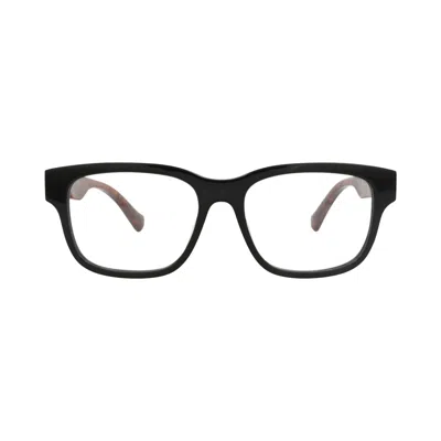 Pre-owned Gucci Square-frame Recycled Acetate Optical Frames 'black/transparent' | Men's Size Onesize