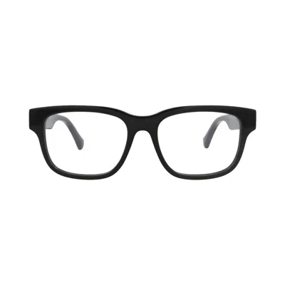 Pre-owned Gucci Square-frame Recycled Acetate Optical Frames 'black/transparent' | Men's Size Onesize