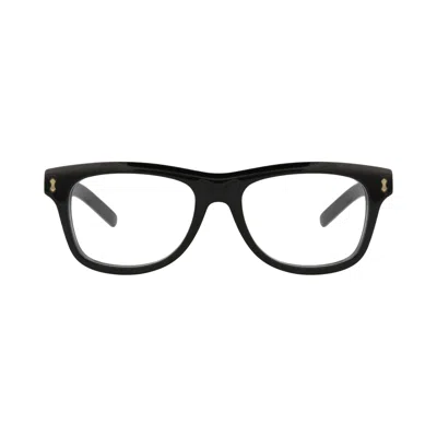 Pre-owned Gucci Square-frame Recycled Acetate Optical Frames 'black/transparent' | Men's Size Onesize