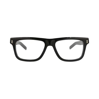 Pre-owned Gucci Square-frame Recycled Acetate Optical Frames 'black/transparent' | Men's Size Onesize