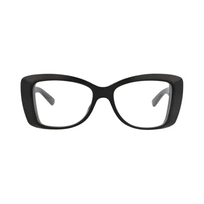Pre-owned Gucci Square-frame Recycled Acetate Optical Frames 'black/transparent' | Women's Size Onesize