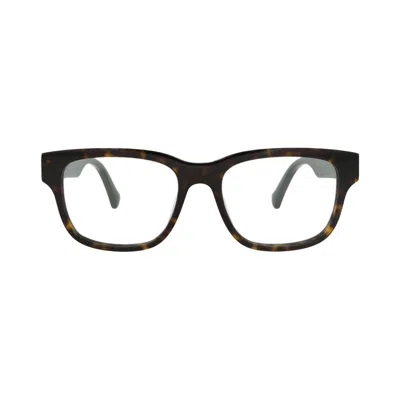 Pre-owned Gucci Square-frame Recycled Acetate Optical Frames 'havana/transparent' | Brown | Men's Size Onesize
