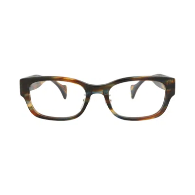 Pre-owned Gucci Square-frame Recycled Acetate Optical Frames 'havana/transparent' | Brown | Men's Size Onesize