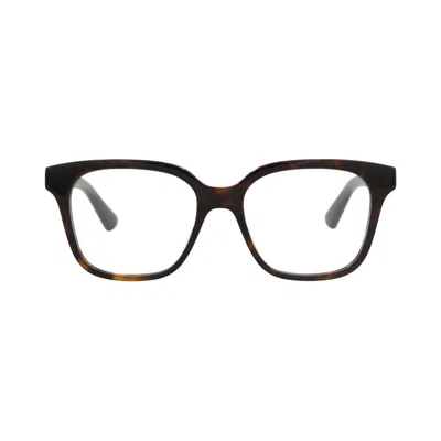 Pre-owned Gucci Square-frame Recycled Acetate Optical Frames 'havana/transparent' | Brown | Women's Size Onesi