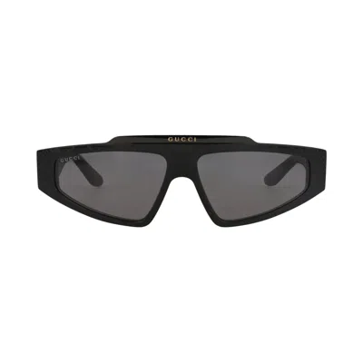 Pre-owned Gucci Square-frame Recycled Acetate Sunglasses 'black/grey' | Men's Size Onesize