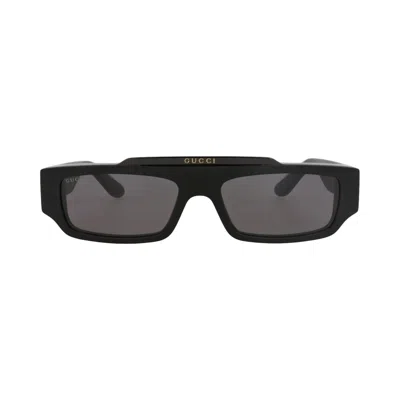 Pre-owned Gucci Square-frame Recycled Acetate Sunglasses 'black/grey' | Men's Size Onesize
