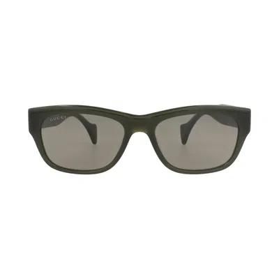 Pre-owned Gucci Square-frame Recycled Acetate Sunglasses 'green/brown' | Men's Size Onesize