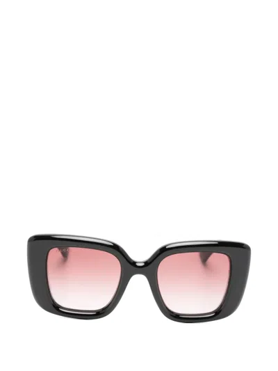Gucci Square-frame Sunglasses In Black