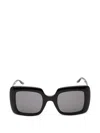 Gucci Interlocking G Oversized Square Acetate Sunglasses In Black
