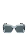 Gucci Square-frame Sunglasses In Blue