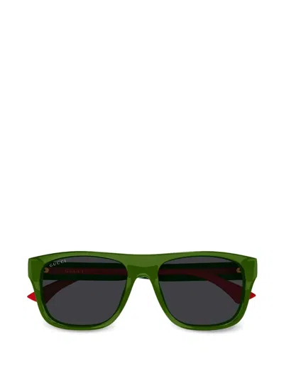 Gucci Square-frame Sunglasses In Green