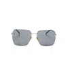 Gucci Square-frame Sunglasses In Metallic
