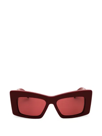Gucci Square-frame Sunglasses In Red