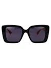 Gucci Womens Black Gg1861s Square Acetate Sunglasses In 黑色的