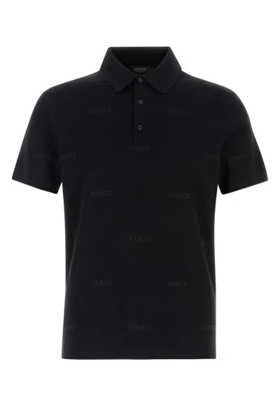 Gucci S/s Polo In Black