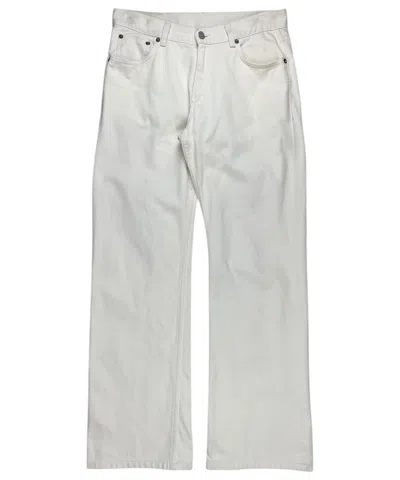 Pre-owned Gucci Ss04  Tom Ford Vintage Bootcut Western Denim Jeans In White