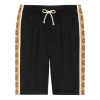 Gucci Ss20 Technical Jersey Shorts G-knitted Drawstring Shorts For Men Black
