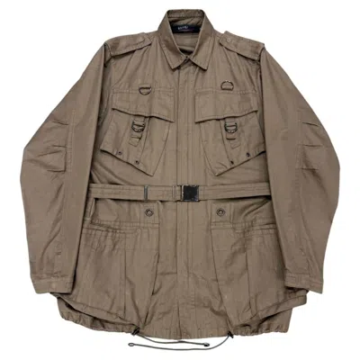 Pre-owned Gucci S/s2002  By Tom Ford Runway Military Trench Coat In Brown
