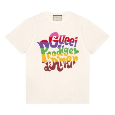 Gucci Ss21 Prodige Damour Printing Round Neck T-shirt 'beige'