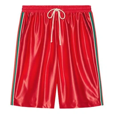Gucci Ss21 Side Hem Shorts 'red'